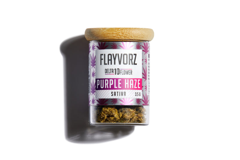 Flayvorz D10 Flower 3.5g Jar - Purple Haze (Unit)